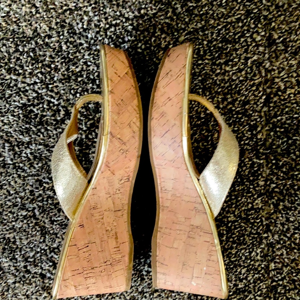 Sam&Libby Gold Lightly Worn High Sandsls